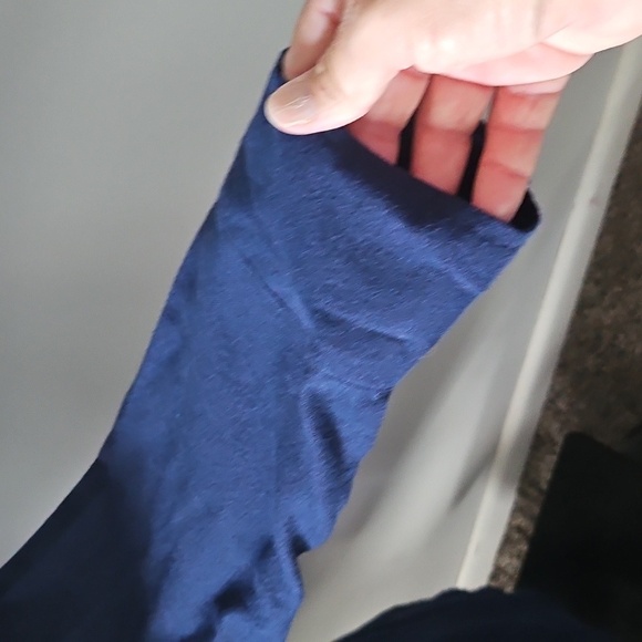 LuLaRoe Abigail Button Down Navy Blue Shacket - Picture 5 of 13